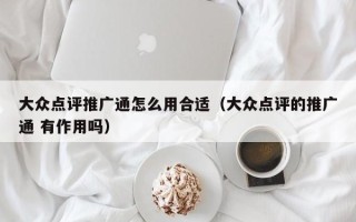 大众点评推广通怎么用合适（大众点评的推广通 有作用吗）