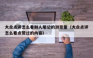 大众点评怎么看别人笔记的浏览量（大众点评怎么看点赞过的内容）