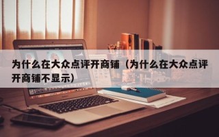 为什么在大众点评开商铺（为什么在大众点评开商铺不显示）