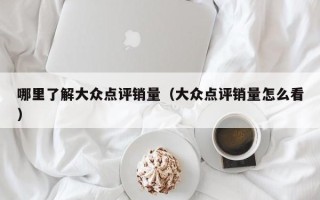 哪里了解大众点评销量（大众点评销量怎么看）