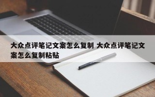 大众点评笔记文案怎么复制 大众点评笔记文案怎么复制粘贴