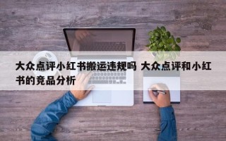 大众点评小红书搬运违规吗 大众点评和小红书的竞品分析