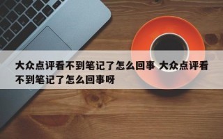 大众点评看不到笔记了怎么回事 大众点评看不到笔记了怎么回事呀