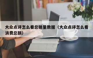 大众点评怎么看总销量数据（大众点评怎么看消费总额）