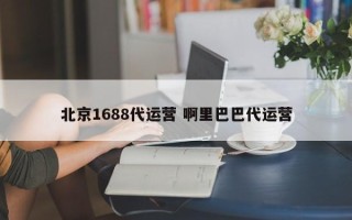 北京1688代运营 啊里巴巴代运营