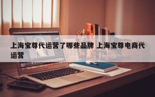 上海宝尊代运营了哪些品牌 上海宝尊电商代运营