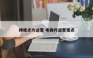 纯提点代运营 电商代运营提点