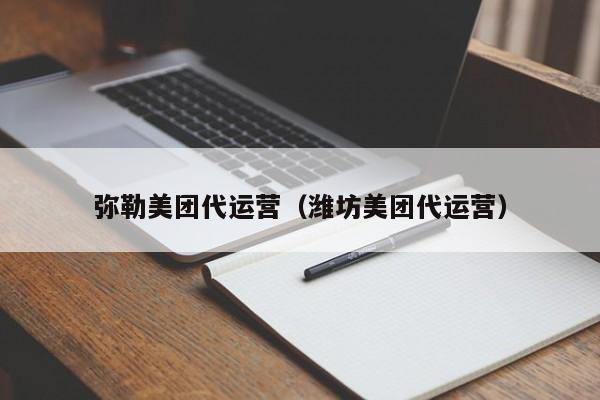 弥勒美团代运营（潍坊美团代运营）-第1张图片-懂团帝