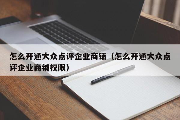 怎么开通大众点评企业商铺（怎么开通大众点评企业商铺权限）-第1张图片-懂团帝