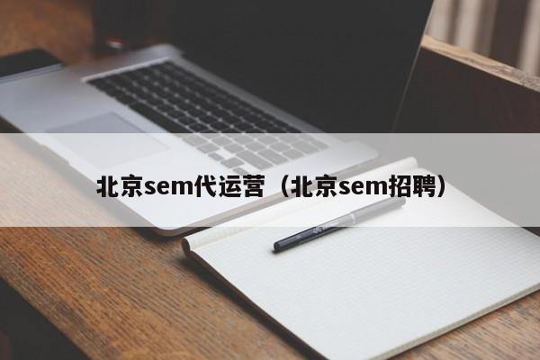 北京sem代运营（北京sem招聘）-第1张图片-懂团帝