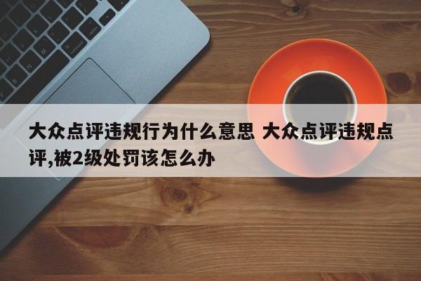 大众点评违规行为什么意思 大众点评违规点评,被2级处罚该怎么办-第1张图片-懂团帝