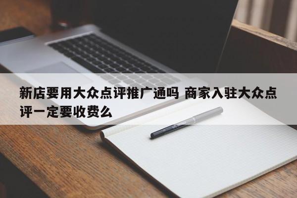 新店要用大众点评推广通吗 商家入驻大众点评一定要收费么-第1张图片-懂团帝