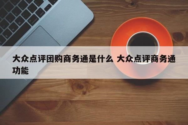 大众点评团购商务通是什么 大众点评商务通功能-第1张图片-懂团帝